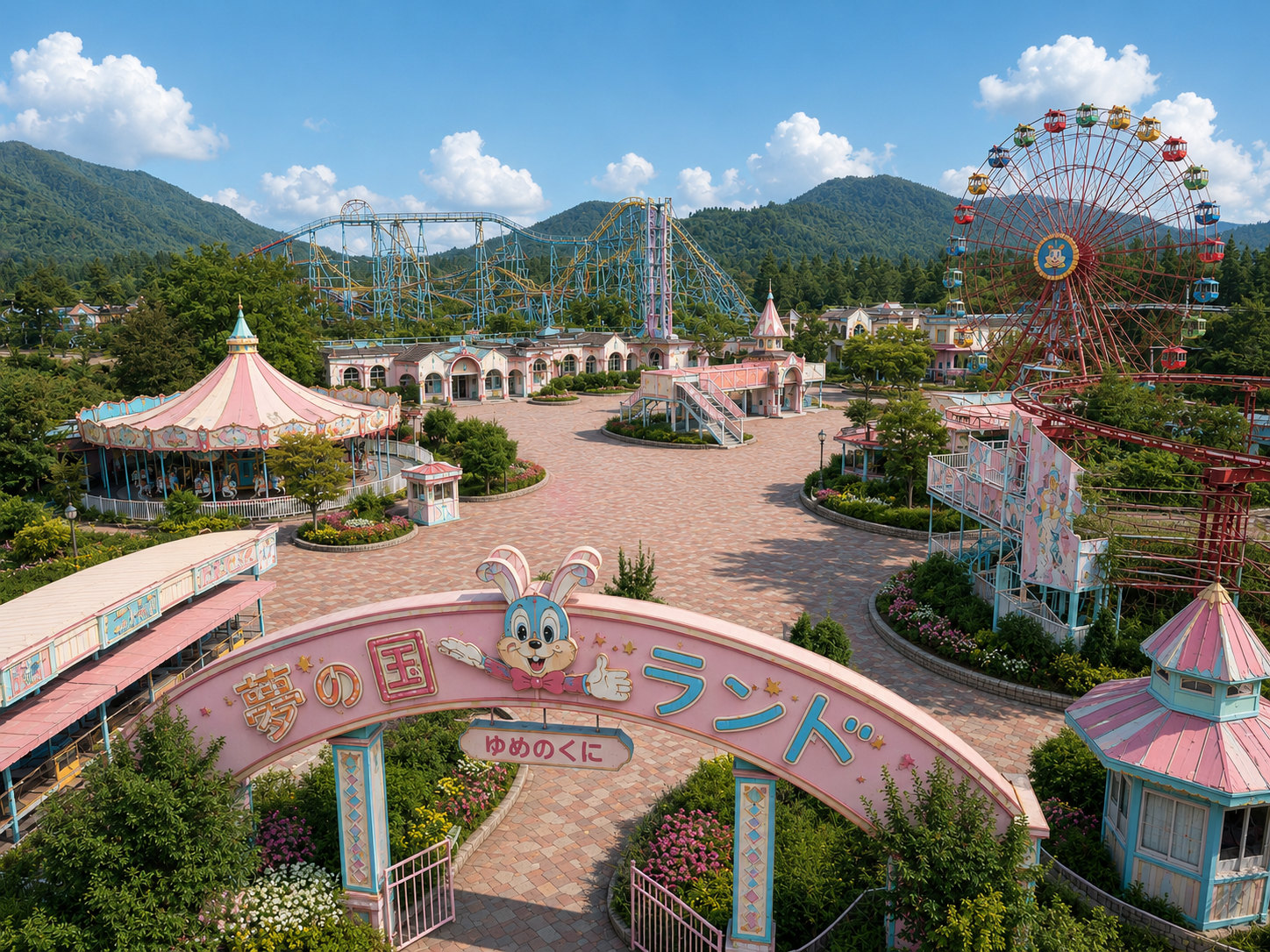 青葉ファミリーランドの園内全景