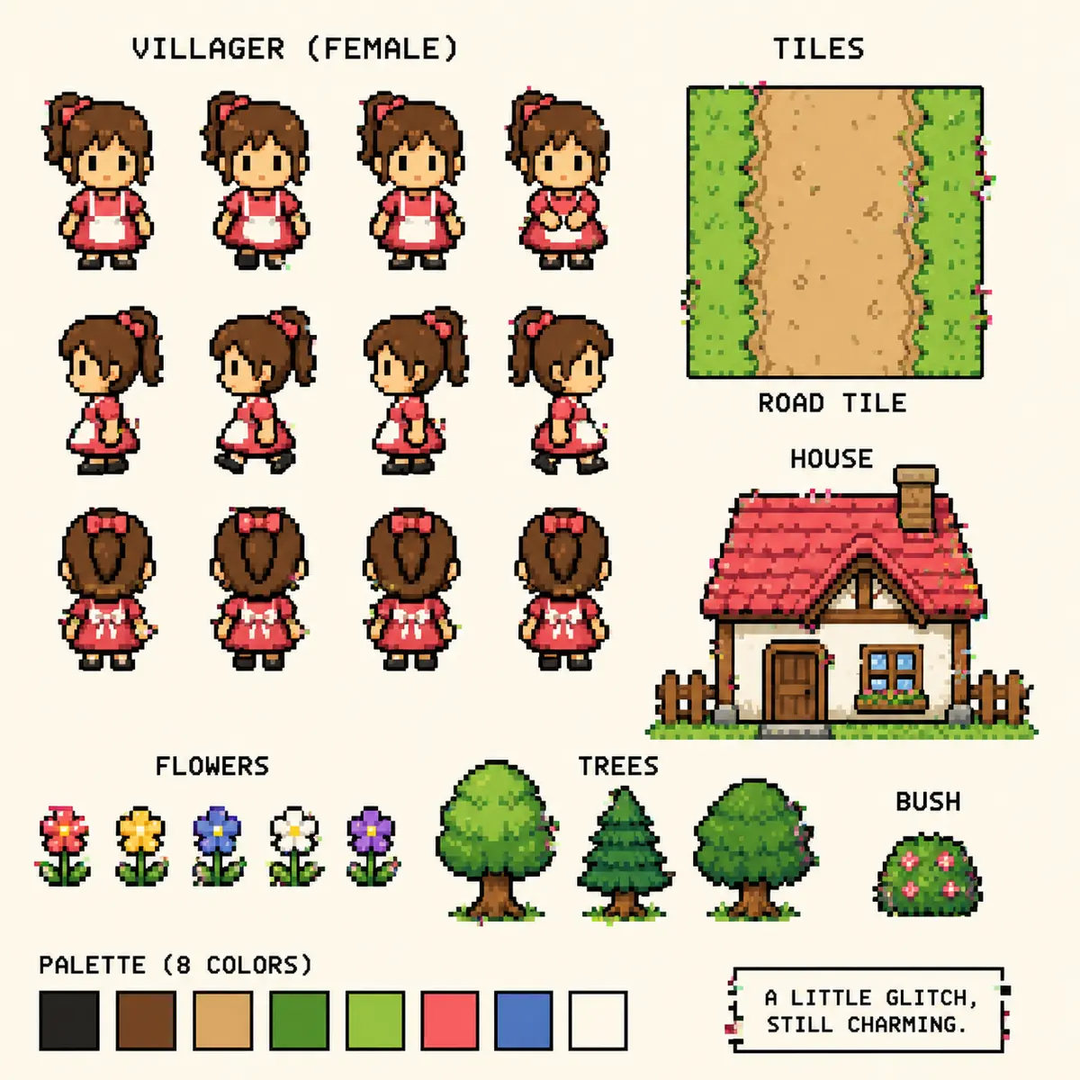ファミコン風スプライト素材